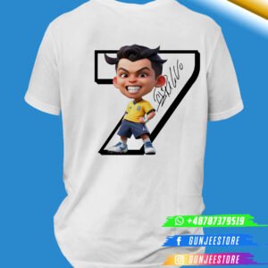 Gunjee Brand x CR7 Double-Sided Print Cotton T-Shirt – Premium Unisex Tee (Poland)