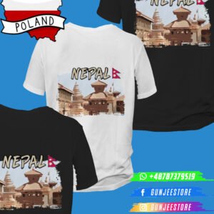 Gunjee® Brand T-Shirt – Bhaktapur Temple Design | Nepali Style in Poland 🇳🇵🇵🇱