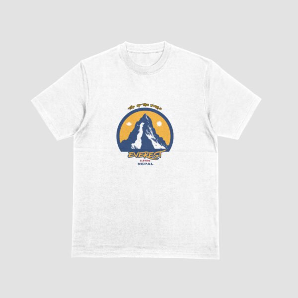Everest Mountain T-Shirt – Gunjee® Brand Design | Nepali Style Tee | Delivery Across Poland - Image 2