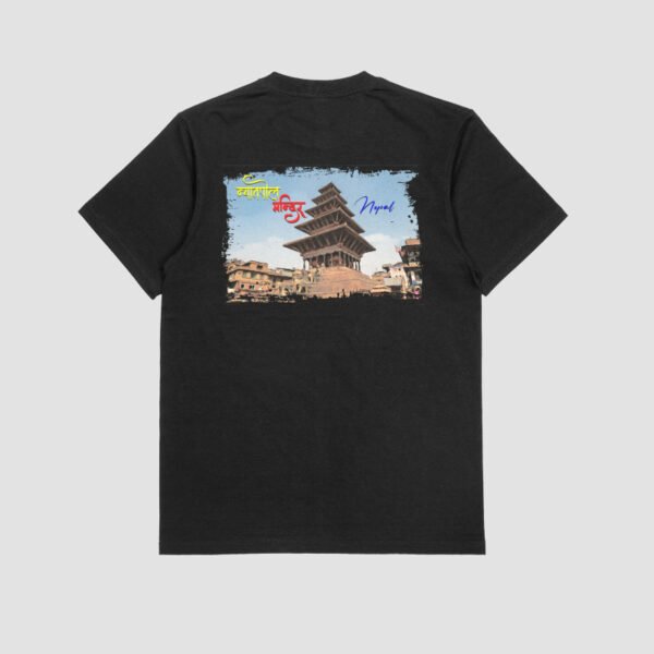 Gunjee Nepal Heritage T-Shirt – Bhaktapur Nyatapola Temple Print | For Nepali in Poland - Image 2