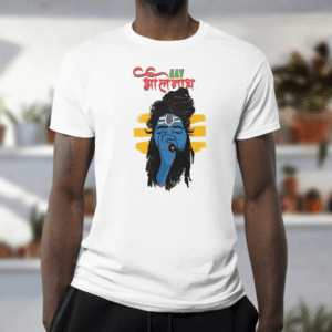 Custom Shiva T-Shirt – “जय भोलेनाथ” in Nepali Font | Unique Hindu Design | Available Across Poland