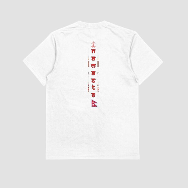 Gunjee® T-Shirt – Nepali “Namaste” Back Design | Custom Wear in Poland - Image 2
