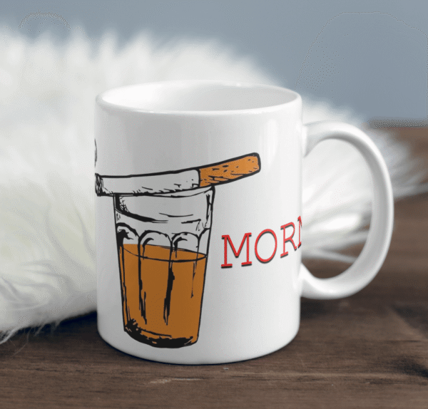 Good Morning Mug – Tea, Smoke & Vibes by Gunjee Store