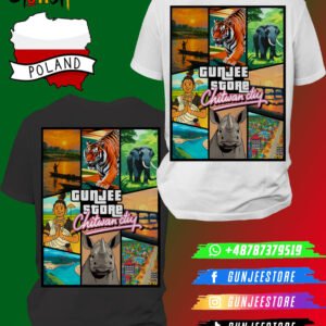 Gunjee Chitwan City T-Shirt – GTA Vice City Style Nepal Design | Gunjee Store