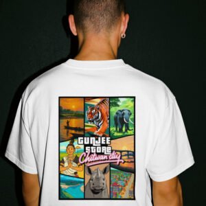 Gunjee Chitwan City T-Shirt – GTA Vice City Style Nepal Design | Gunjee Store
