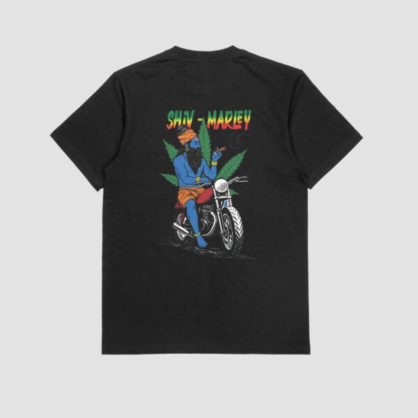 Shiv Marley – Lord Shiva x Bob Marley Fusion T-Shirt - Image 4