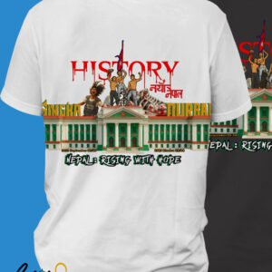 Singha Durbar Revolution T-Shirt – Nepal Rising with Hope | Tribute to Gen Z Protest