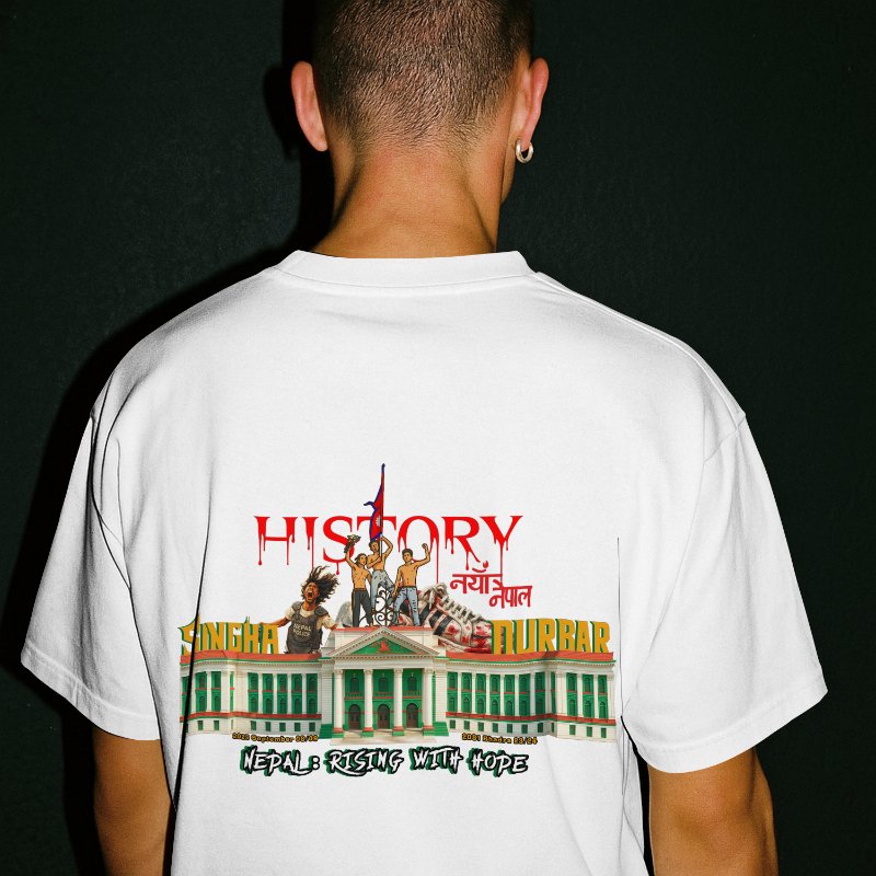 Singha Durbar Revolution T-Shirt – Nepal Rising with Hope | Tribute to Gen Z Protest - Image 7