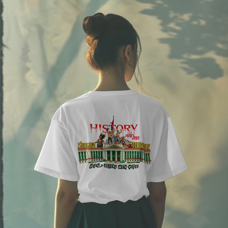 Singha Durbar Revolution T-Shirt – Nepal Rising with Hope | Tribute to Gen Z Protest - Image 12