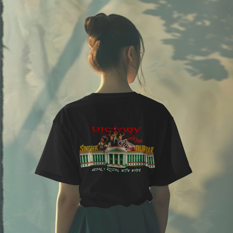 Singha Durbar Revolution T-Shirt – Nepal Rising with Hope | Tribute to Gen Z Protest - Image 13
