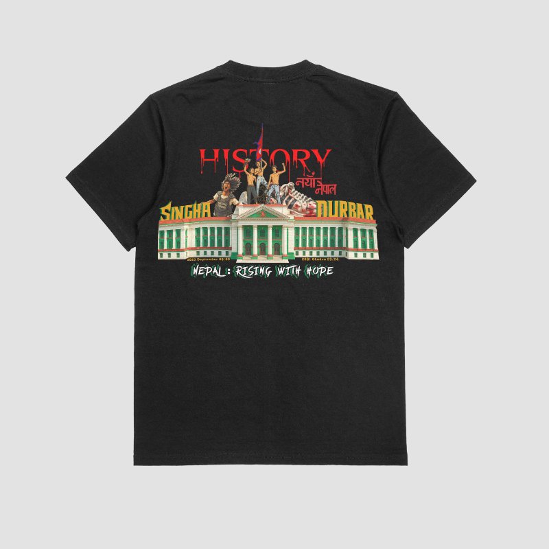 Singha Durbar Revolution T-Shirt – Nepal Rising with Hope | Tribute to Gen Z Protest - Image 15