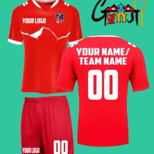 Nepal Football Team Jersey Set – Custom Name, Number & Logo | Personalized Sports Kit by Gunjee Store Poland
