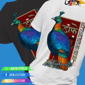 Nepal National Bird Lophophorus T-Shirt – Unique Design for Nepalese in Poland