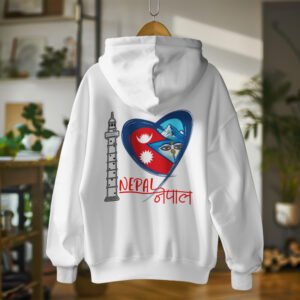 I Love Nepal Hoodie – Stylish Nepali Design by Gunjee Brand | Warm & Trendy Sweatshirt Available in Poland