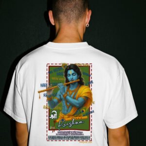 Shree Krishna T-Shirt – Spiritual Hindu Design by Gunjee | Made in Poland